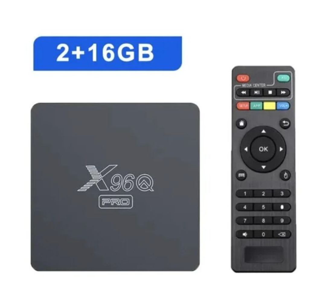 جهاز التلفاز الذكي X96Q برو، صندوق يعمل بنظام أندرويد 10.0، معالج Allwinner H313 رباعي النواة، واي فاي 2.4 جيجا هرتز، مشغل وسائط 4K632281345208331121