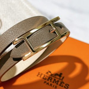 HERMES BEHAPI DOUBLE TOUR BRACELET64321583369601113