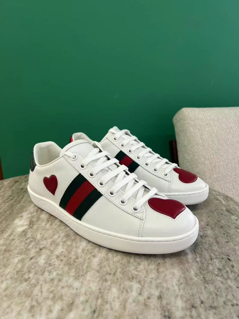 Gucci Ace Heart Sneakers – White with Red Hearts | Size 36.5 | Excellent Condition1 Gucci Ace Heart Sneakers – White with Red Hearts | Size 36.5 | Excellent Condition63228338841475111